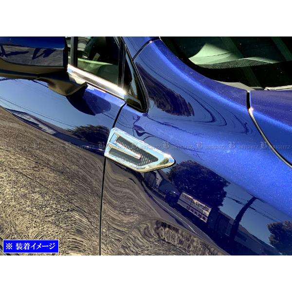 WRX S4 VBH メッキ フェンダー ガーニッシュ カーボン調 カバー パネル