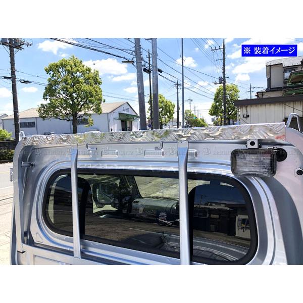 サンバートラック S500J S510J アルミ 鳥居 カバー パネル ガーニッシュ ベゼル モール トリム トリイ 荷台 リア 1PC REA−ETC−BIG−046