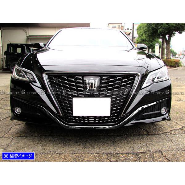 220クラウン フロントバンパーグリル クラウンハイブリッド 220 GWS224 ステンレス フロント バンパー