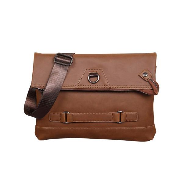 Whatna 2way 革 セカンド バッグ 二つ折り メンズ ショルダー クラッチ ビジネス フォー カジュアル 手持ちバッグ 皮 レザー 秋冬新作 結婚式 肩掛け