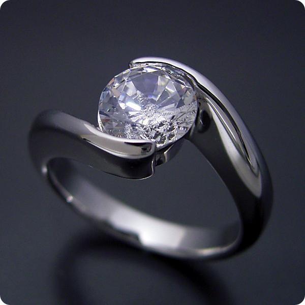 婚約指輪１カラット１ｃｔダイヤモンドエンゲージリングプラチナブライダルジュエリー結婚指輪マリッジリング受注生産品抱き合わせ伏せこみタイプの婚約指輪  /【Buyee】 