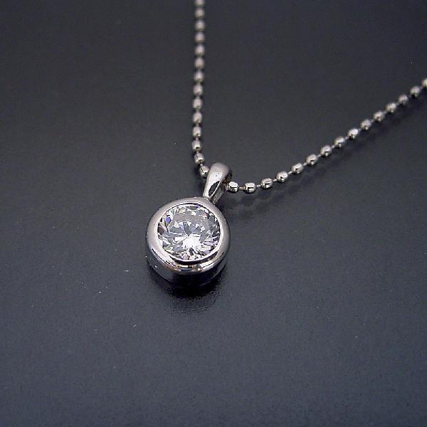 プレゼント用ペンダントネックレス 告白用 サプライズ用 １万円 婚約ペンダントネックレス 一万円 エンゲージペンダントネックレス 一粒 シルバー Ep07 03 Sv ブリリアントジュエリー ヤフー店 通販 Yahoo ショッピング