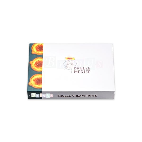 こんがりカラメルが甘く香ばしいブリュレスイーツ、ブリュレメリゼ。おみやげ袋もお付けしておりますのでおもたせにもお使いいただけます。ポイント利用にもお使いください。