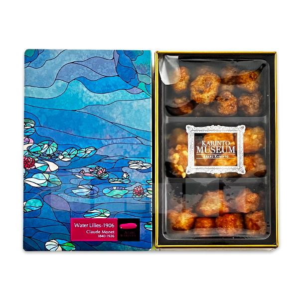 名画と共に時を楽しむ「KARINTO MUSEUM」シリーズ。おみやげ袋もお付けしておりますのでおもたせにもお使いいただけます。ポイント利用にもお使いください。
