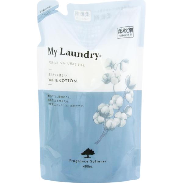 他サイト： マイランドリー詰替用 ホワイトコットンの香り 480mlの商品画像