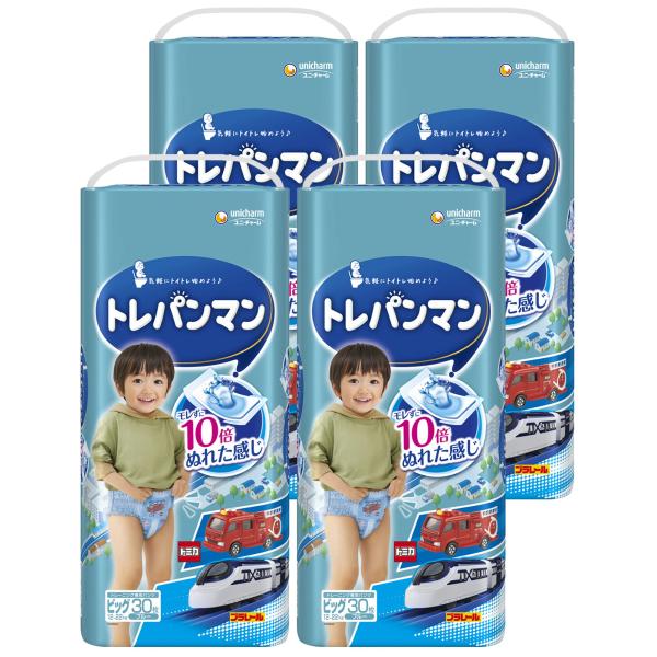 他サイト： トレーニング専用パンツ ビッグサイズトレパンマン 男の子 オムツ(12~22kg)120枚(30枚×4)ケース品の商品画像