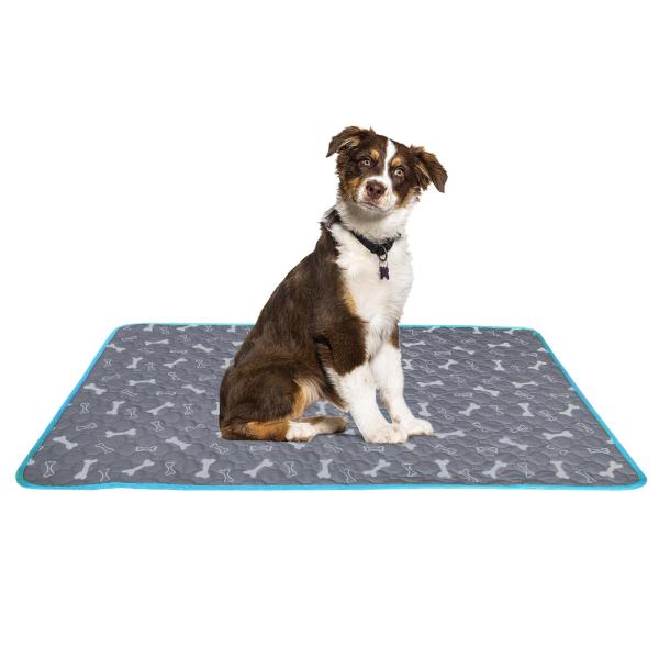 洗える ペットシーツ 犬　猫用 おしっこマット ペットマット　マット 洗える TiTiSNUGY 洗えるペットシーツ ペット用おしっこマット ブルー縁ガイド