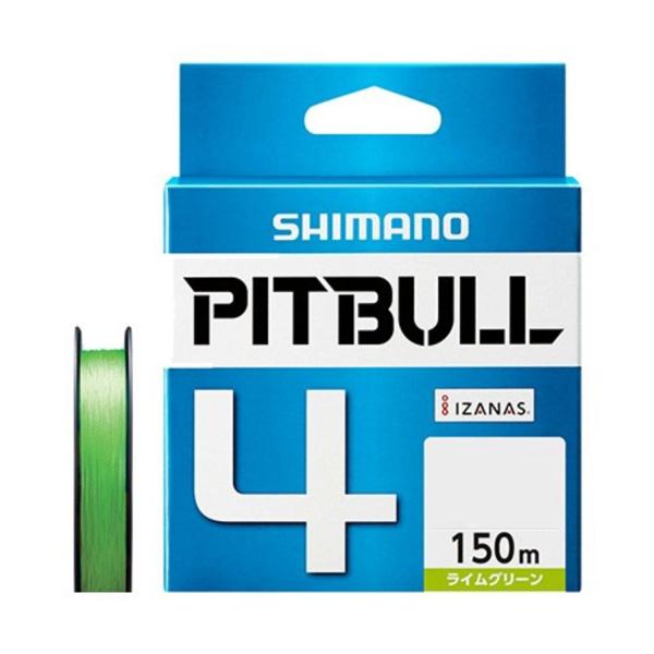 シマノ(SHIMANO) PEライン ピットブル 4本編み 150m 0.8号 ライムグリーン 17.8lb PL-M54R