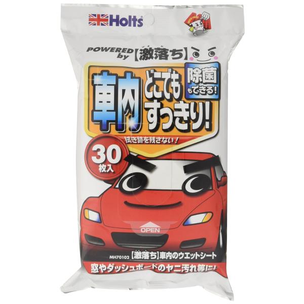 他サイト： ホルツ 自動車・ウェットシート クルマの激落ちくん 車内のウェットシート 30枚入 Holts MH70102の商品画像