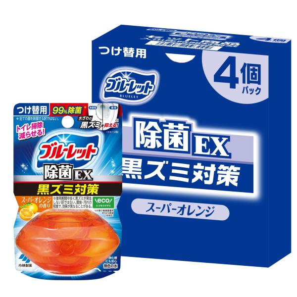 他サイト： ブルーレット まとめ買い液体おくだけ除菌EX つけ替4個パック スーパーオレンジの商品画像
