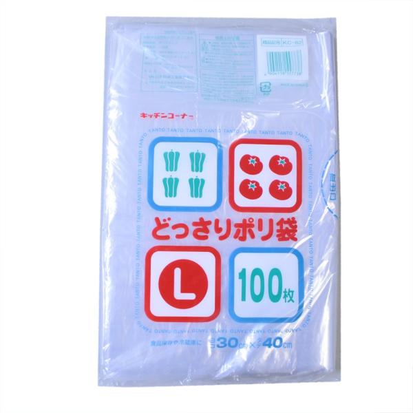 キッチンコーナー どっさりポリ袋 L 100P KC-62