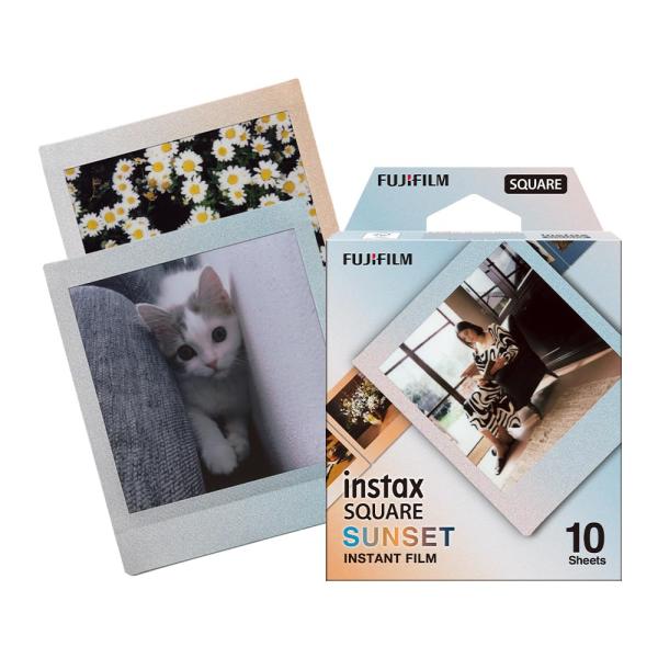 他サイト： 富士フイルム(FUJIFILM) スクエアフォーマットフィルム instax SQUARE サンセットフレーム 10枚入 INS SQ SUの商品画像
