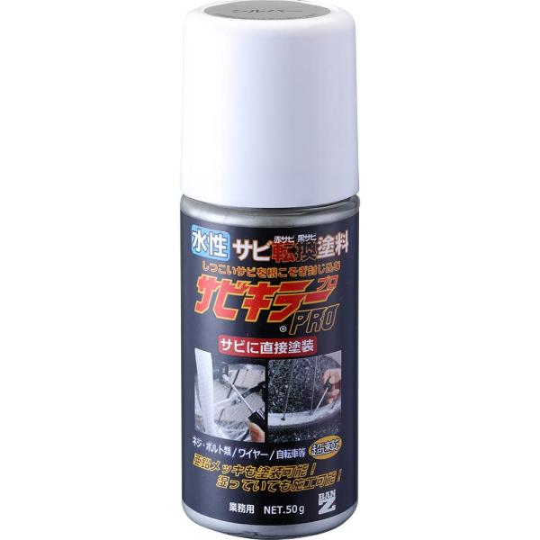 BAN-ZI (バンジ) サビキラープロ 50g シルバー 水性 錆転換 赤サビ 黒サビ DIY 塗料 タッチペン