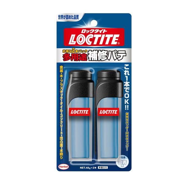 他サイト： LOCTITE(ロックタイト) 多用途補修パテ 2本パック - 補修・充填・接着用エポキシパテ、成形可能接着剤 - 2x48g DHP-48の商品画像