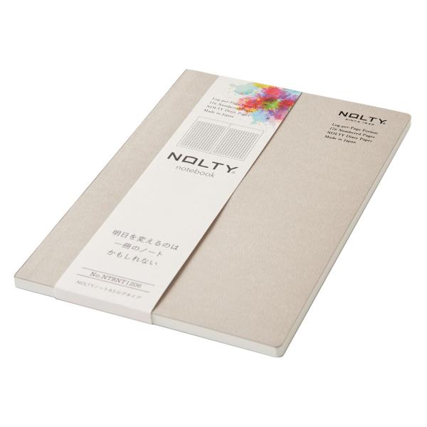 他サイト： 能率 NOLTY ノルティ ノート A5 ログタイプ 3.5m方眼 グレージュ NTBNT1206の商品画像