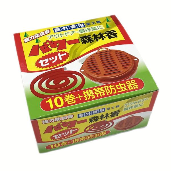 他サイト： コダマ パワー森林香 10巻 携帯防虫器セット 屋外専用 アウトドア・農作業の商品画像