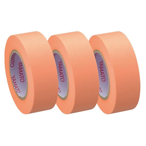 ヤマト 付箋 メモック ロールテープ 詰替え用 3巻 オレンジ 15mm×10m RK-15H-OR