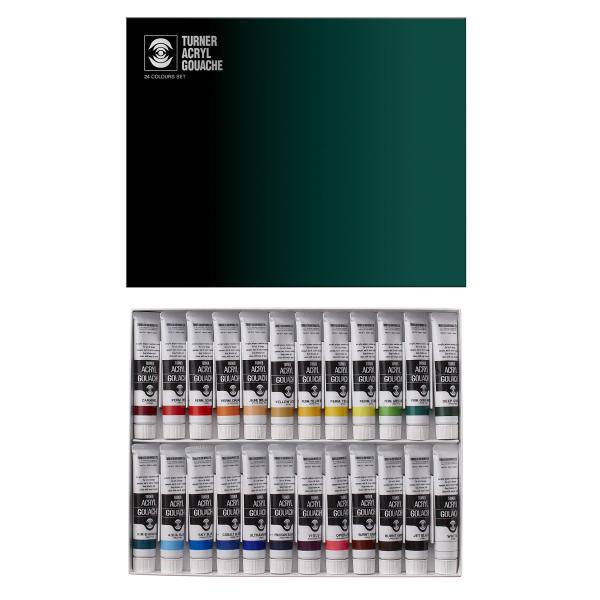 ターナー色彩(Turner Color) アクリルガッシュ 24色セット AG02024C 20ml(6号)
