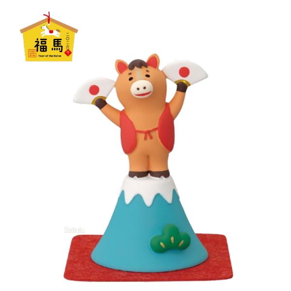 コンコンブル2026お正月 『福馬』 陶器の干支飾り 馬だるま🐴 力強さと