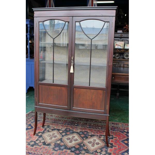 イギリスアンティーク家具 アンティークキャビネット ショーケース キャビネット British N126a 英国製１９１０年頃 送料無料 N126a British 送料無料 雑貨 Life