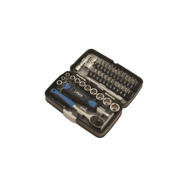 Laser-5960 1/4Dドライブ ソケット & ビット セット 38pc Laser-5960 1/4Dドライブ ソケット & ビット セット 38pc