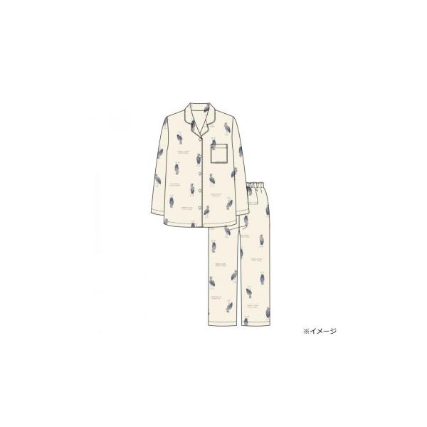 ギャルソンヌ　レディスパジャマ　Candy Closet　ブロード　ハシビロコウ柄シャツ　オフ　261036　Lサイズ