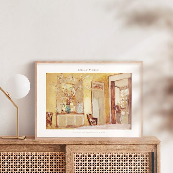エドゥアール・ヴュイヤール Woman in an Interior 花 アート