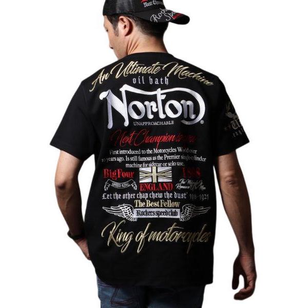 Nortonノートン 半袖 Tシャツ 232N1001 バック 刺繍 MAX 半袖Tシャツ 