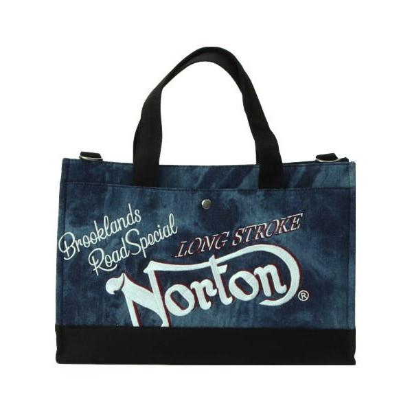 ノートン（NORTON） トートバッグ 233N8503 レッド シャドー デニム 