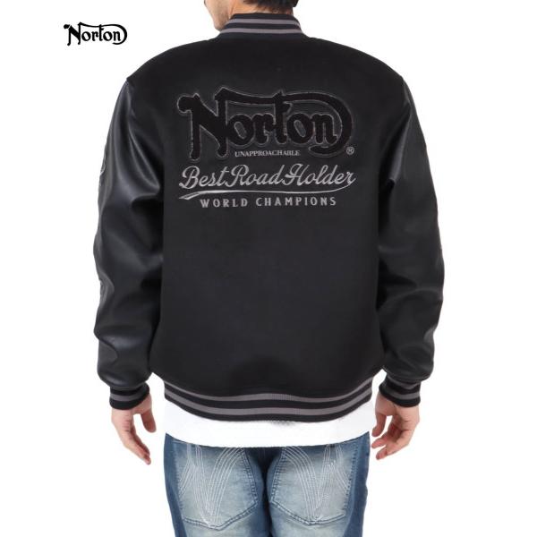 ノートン（NORTON） スタジアムジャンバー 243N1707 モノトーン サガラ 