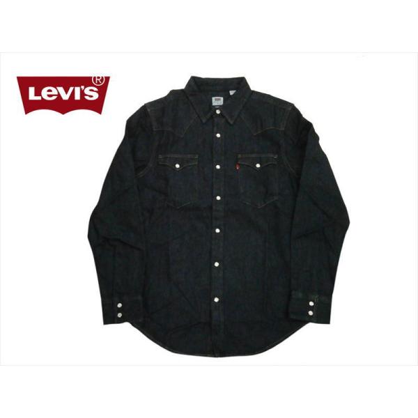Levi's RED-TAB 90's ブラックデニムシャツ 長袖 メンズM bros-clothing_857450002