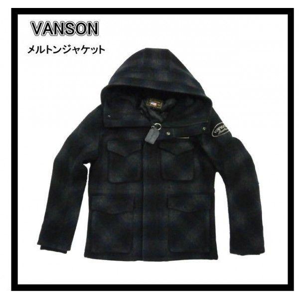 VANSON（バンソン） NVJK-406 刺繍＆ワッペン ウールメルトン中綿