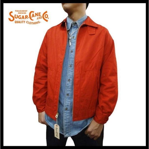 SUGAR CANE/シュガーケーン コットンドリズラージャケット SC13790 スウィングトップ COTTON DRIZZLER JACKET  レッド :SC13790:ブロスクロージング 通販 