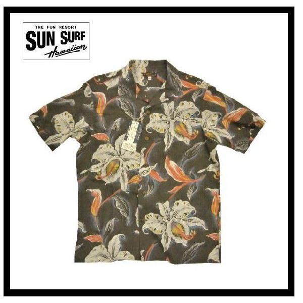 SUN SURF サンサーフ アロハシャツ SS36577 『CATTLEYA ORCHID