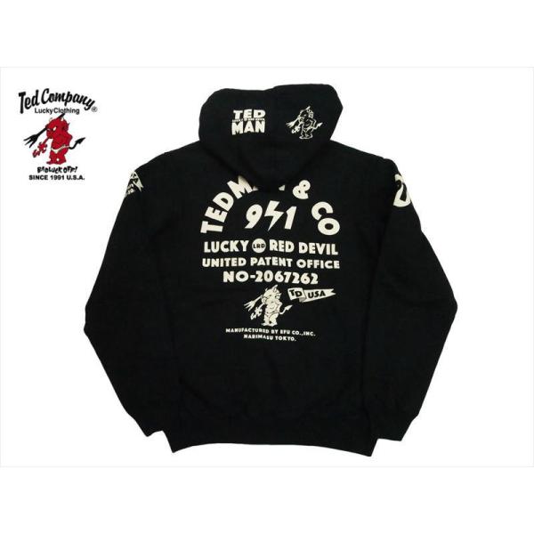 Ted Company Lucky Red Devil ジップアップパーカー bros-clothing_tdsp-157c