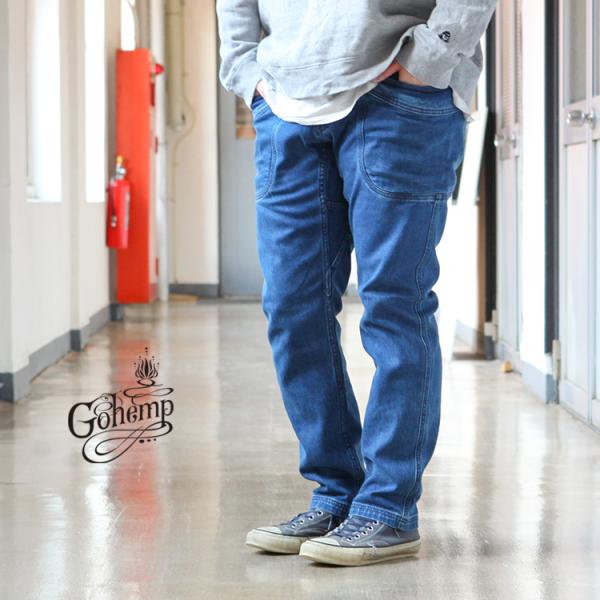 GO HEMP ゴーヘンプ　デニムブルー 2000年代　34 未使用 GO HEMP ゴーヘンプ デニムブルー 2000年代 34 未使用