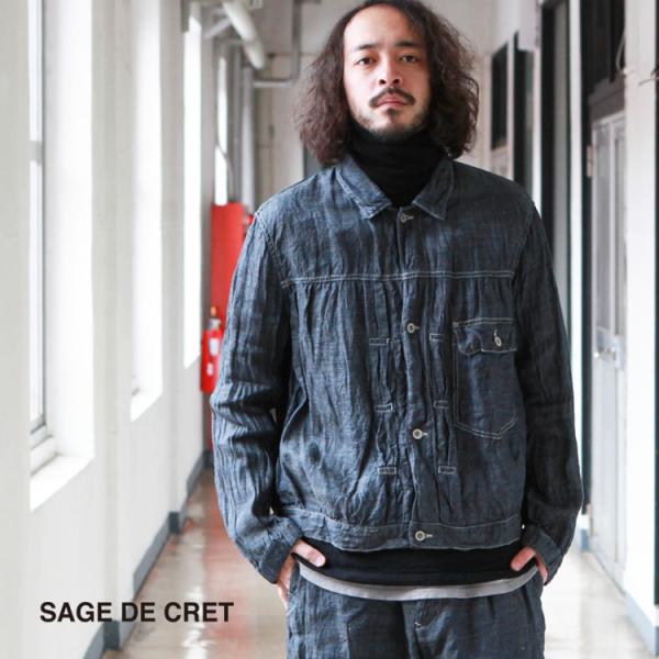 sage de cret サージュデクレコットンリネン ショップコート　サイズM 楽天市場】サージュデクレ SAGE DE CRET アウター コート