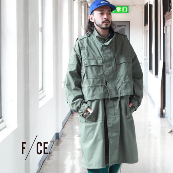 F/CE. ロングコート M ベージュ オリーブ F/CE. エフシーイー ロングコート LAYERED M-65 FIELD COAT