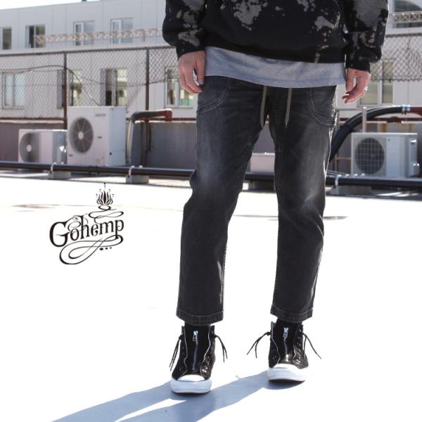 GO HEMP ゴーヘンプ VENDER RIB PANTS BLACK GO HEMP ゴーヘンプ