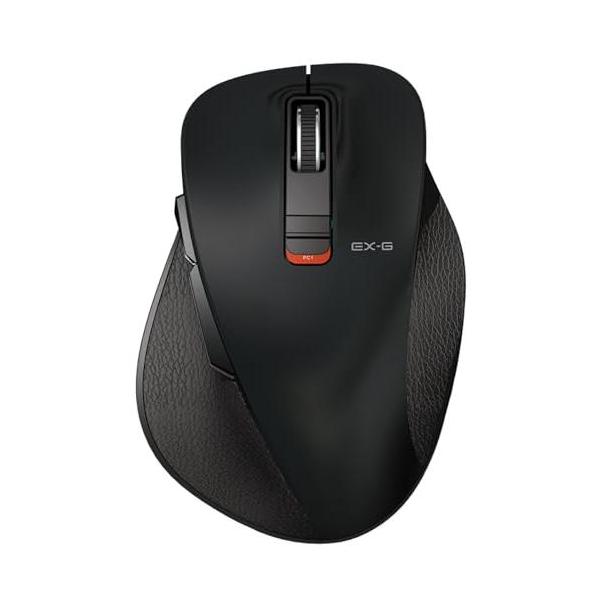 他サイト： エレコム ワイヤレスマウス Bluetooth EX-G 握りの極み 静音設計 5ボタン Lサイズ ブラック M-XGL15BBSBKの商品画像