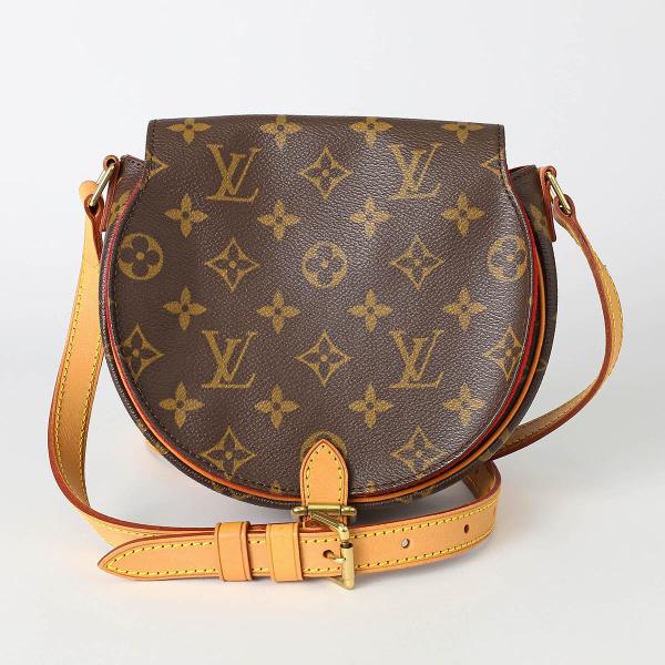 本物 ルイヴィトン LOUIS VUITTON LV タンブラン モノグラム ショルダーバッグ ポシェット ブラウン M51179 Tambourin ビトン バッグ 中古 LOUIS VUITTON - 本物 ルイヴィトン LOUIS VUITTON LV タンブラン