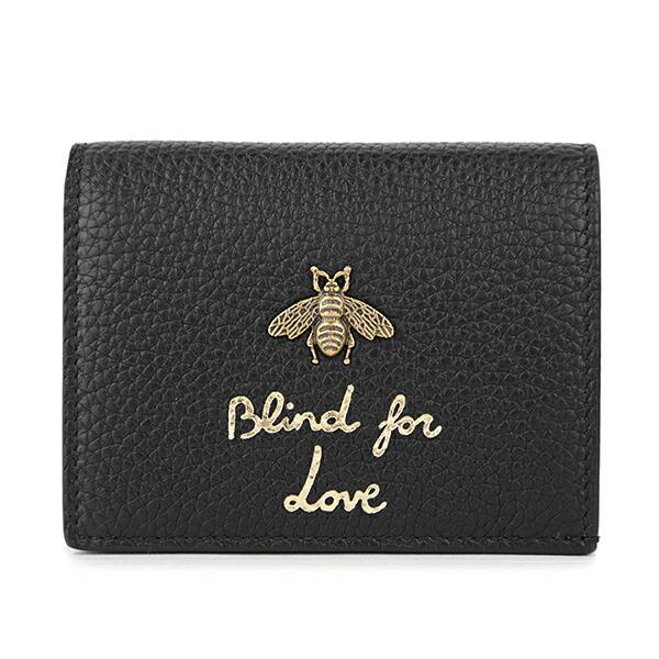 【美品】GUCCI　 二つ折り財布　 アニマリエ　ビー　蜂　レザー　ブラック GUCCI 財布 ビー アニマリエ ブラック 2つ折り グッチ 蜂 - メルカリ