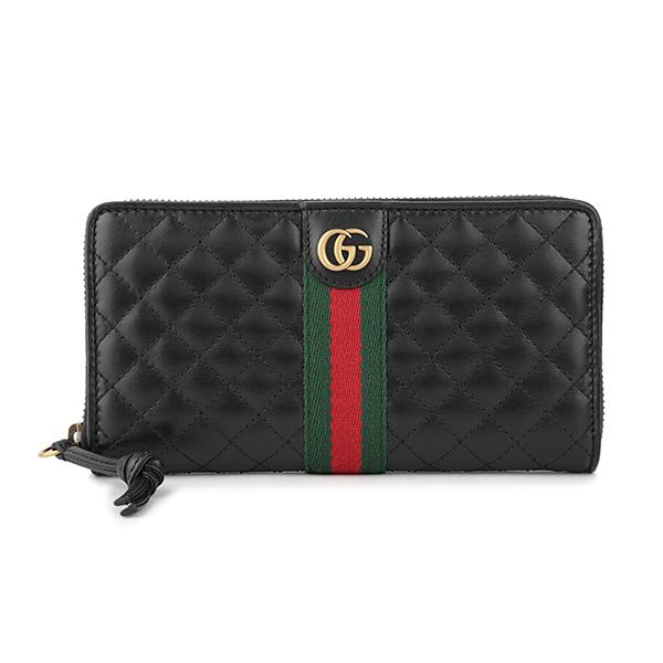 GUCCI 並行輸入 グッチ 長財布(ラウンドファスナー) ブラック 黒