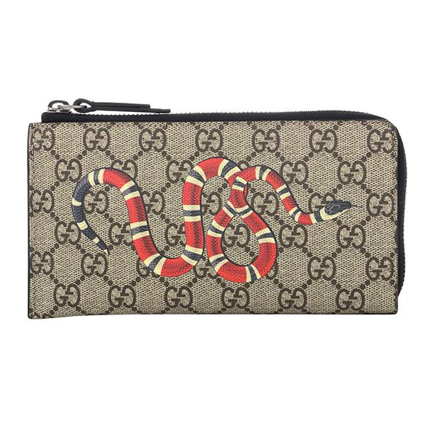 GUCCI蛇デザイン 長財布 合成皮革 GUCCI蛇デザイン 長財布 合成皮革