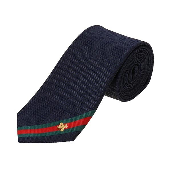 GUCCI グッチ ネクタイ ビーウェブ付き シルク タイ 456510 GUCCI グッチ ネクタイ ビーウェブ付き シルク タイ 456510