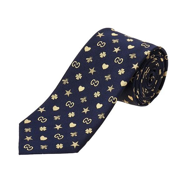 GUCCI 並行輸入 グッチ ネクタイ シンボルズ モチーフ シルク