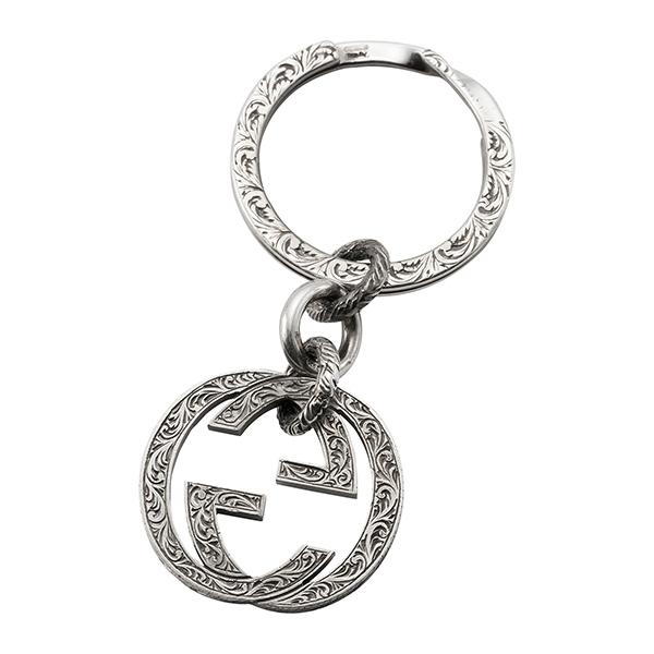 新品 GUCCI キーリング シルバー 455308 J8400 0811 GUCCI グッチ キーホルダー シルバー 455308 J8400 0811