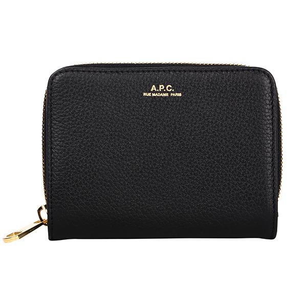 アーペーセー A.P.C. 折り財布 コンパクト エマニュエル USED A.P.C. アーペーセー 二つ折りレザー財布 コンパクトウォレット