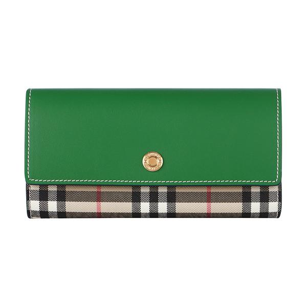 BURBERRY バーバリー 長財布 ヴィンテージチェック&レザー BURBERRY バーバリー 長財布 ヴィンテージチェック&レザー