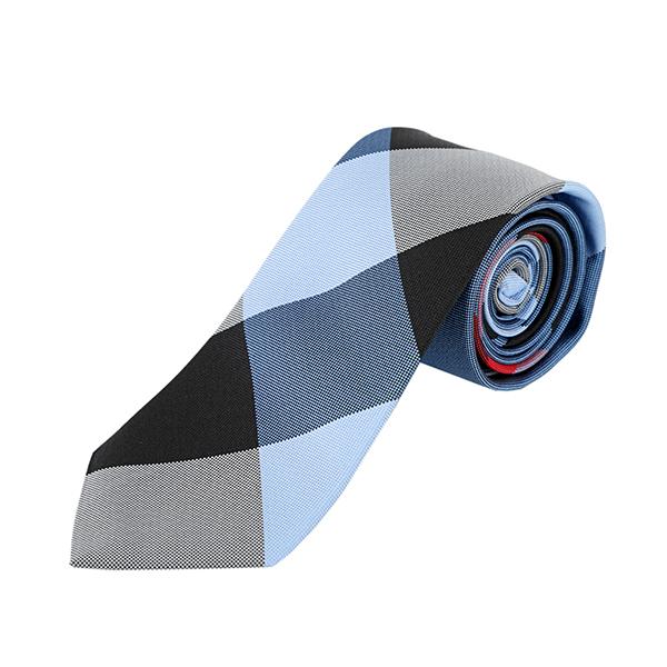 美品 バーバリーロンドン ネクタイ グレー チェック柄 クラシック